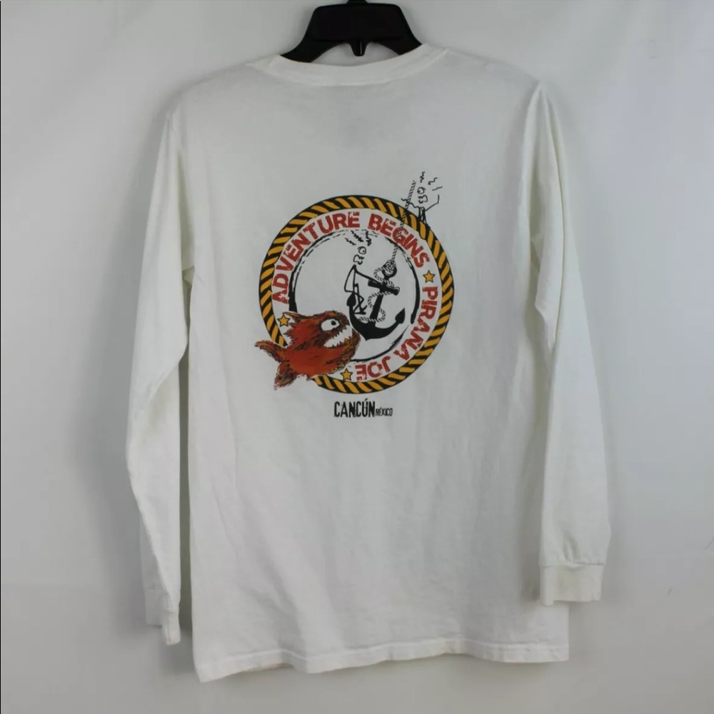 Pirana Joe Cancun Crew Neck Long Sleeve Shirt